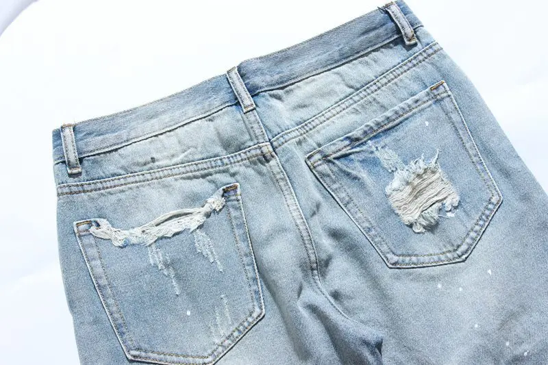Justin Bieber Ripped Denim Shorts 7