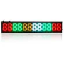 340x96x15mm LED Display Tri-color Scrolling Display Screen 110 220v Programmable Colorful Message Sign Board for Store Business