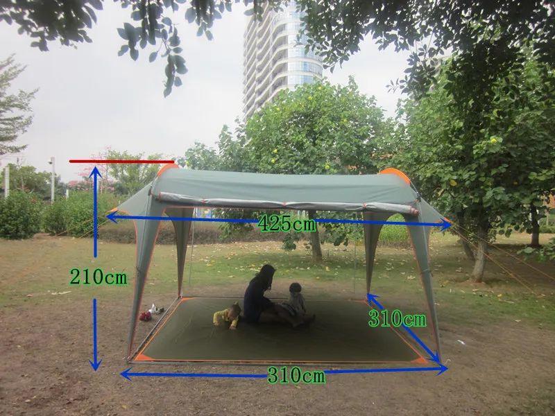 5-8 человек ультра водонепроницаемый кемпинговый тент с защитой от УФ-лучей Пляжный Тент большая беседка