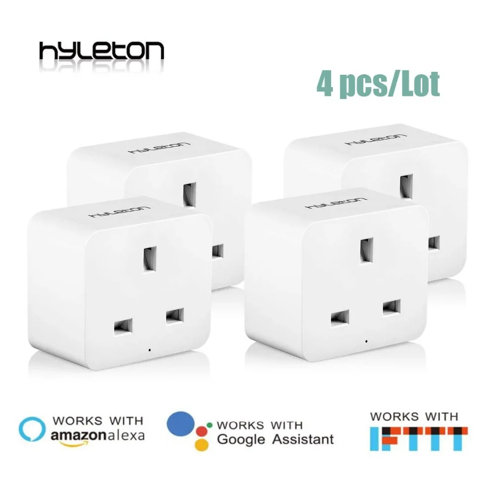 4 Pack Hyleton smart socket wifi plug Remote Control UK ...