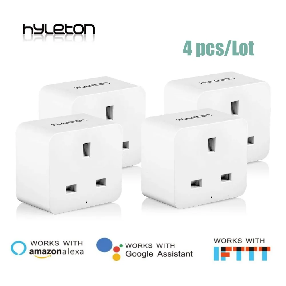 Умная розетка Hyleton 4 комплекта Wi Fi дистанционное управление Великобритания
