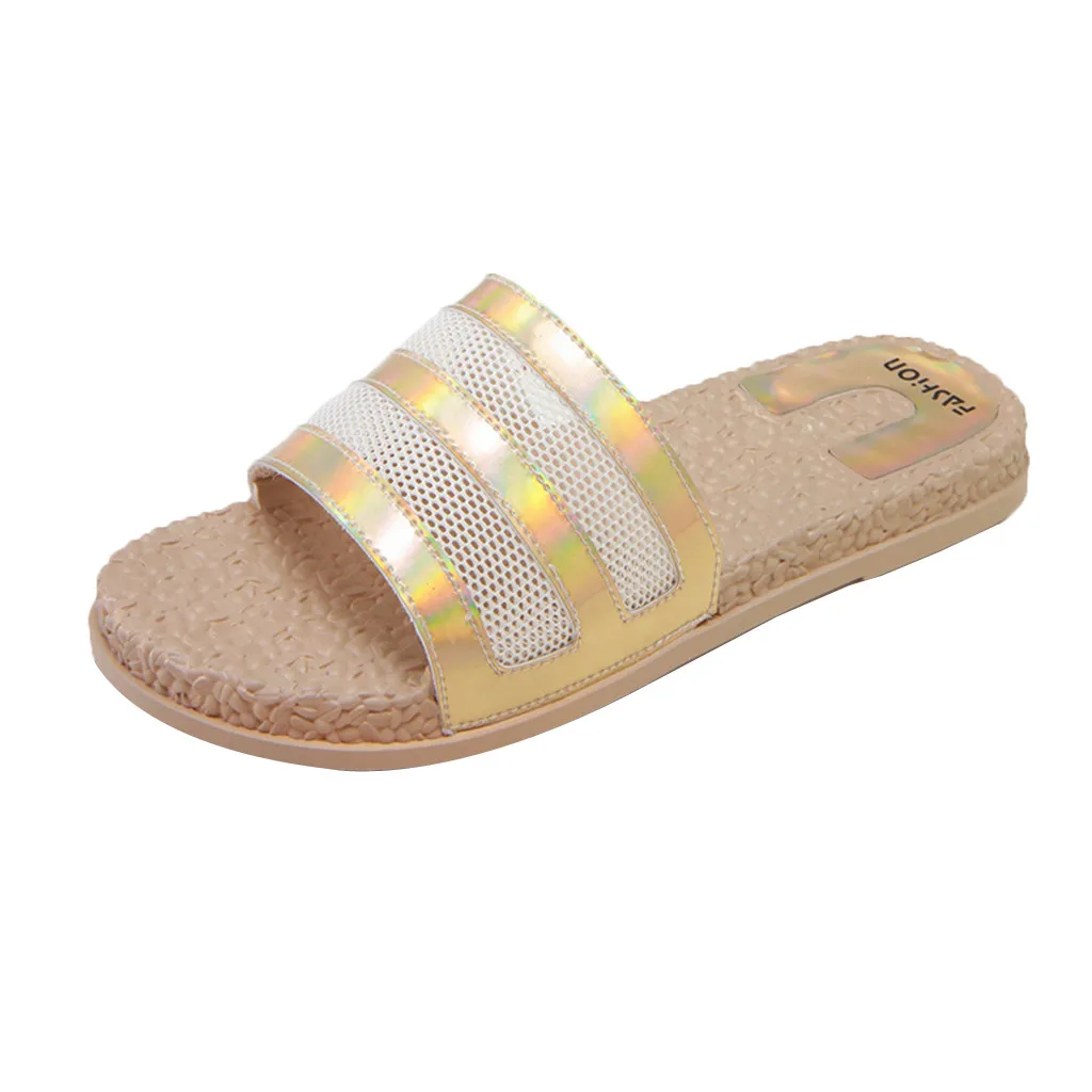

JAYCOSIN Women Flat Slippers Slip On Mules Brand Soft Bottom Sandals For Girls Casual Ladies Slippers Indoor Slippers Summer