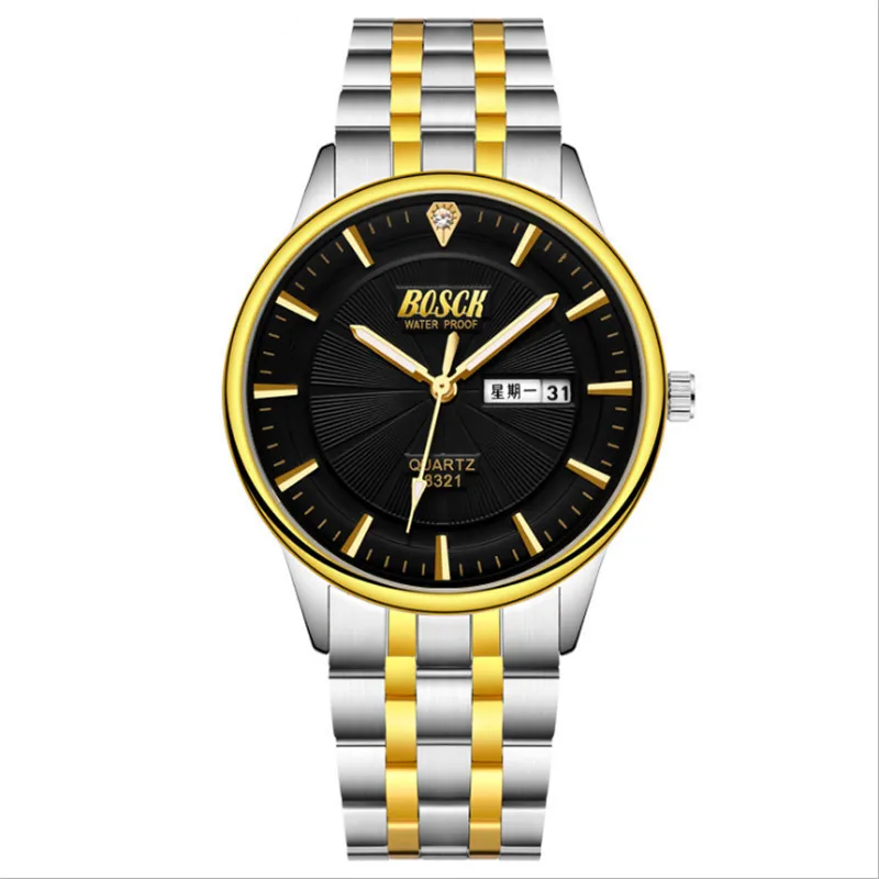 

Men's waterproof quartz watch, luxury simple and fine workmanship.