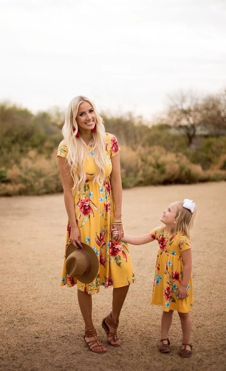 bohemian mommy and me dresses