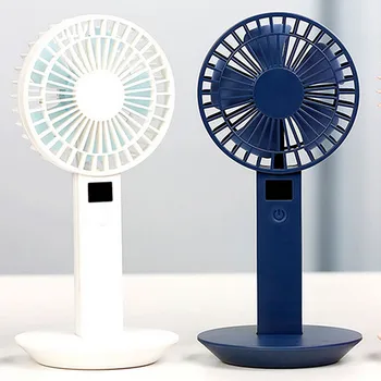

Besegad 3-Speed Portable Mini USB Rechargeable Silent Handheld Desktop Cooling Fan with Display Screen for Home Office School