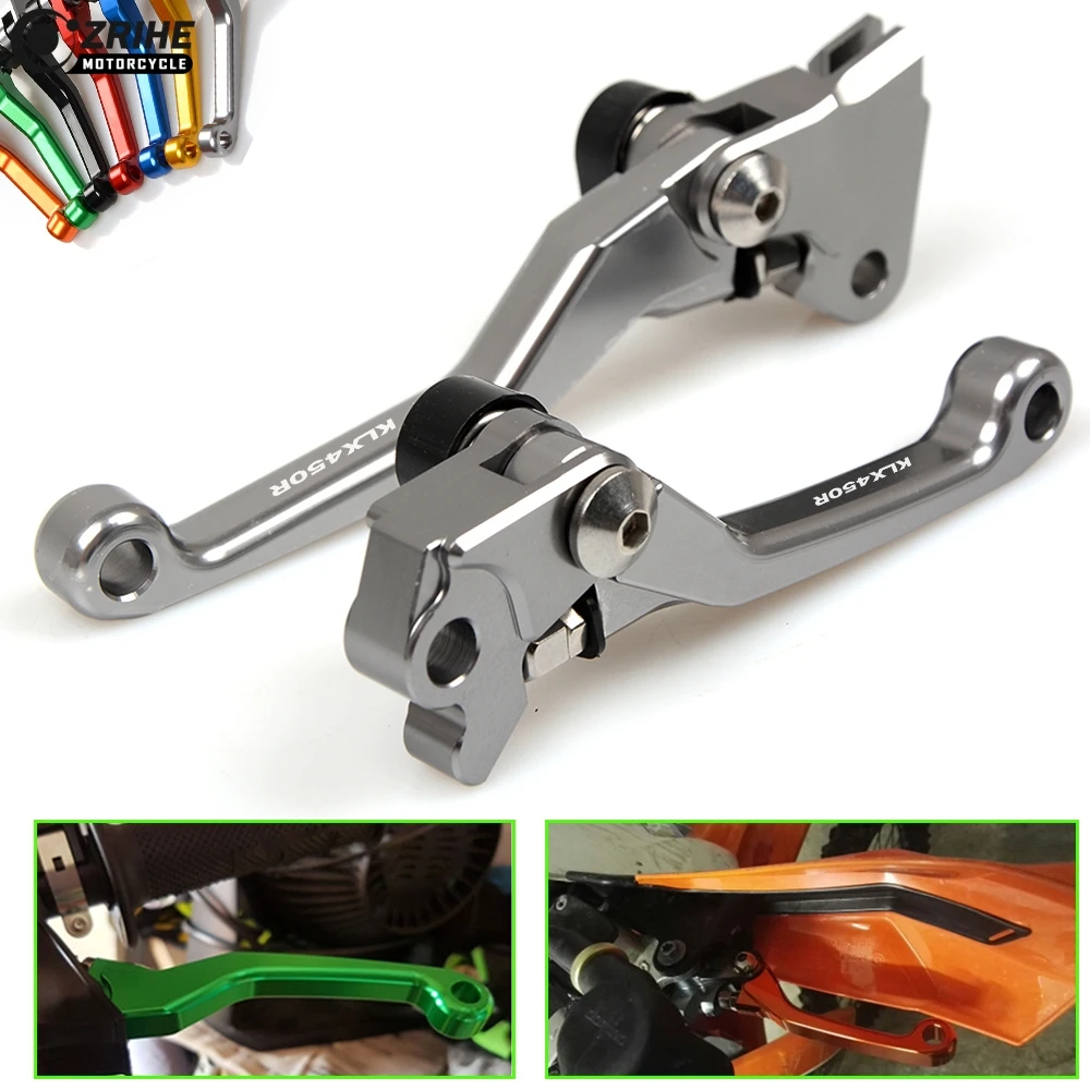 

For KAWASAKI KLX450R 2008 2009 Pit bike Levers CNC Dirt bike cultch lever motorcycle Brake Clutch Handle PITBIKE BRAKE