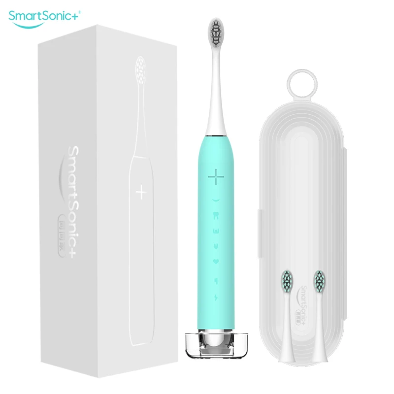 

Auto Sonic Electric Toothbrush,Travel Box,Wireless Charge,5 Optional Modes,Blue,Built-in Auto Timer, IPX7,Ultra Sonic,Recharge