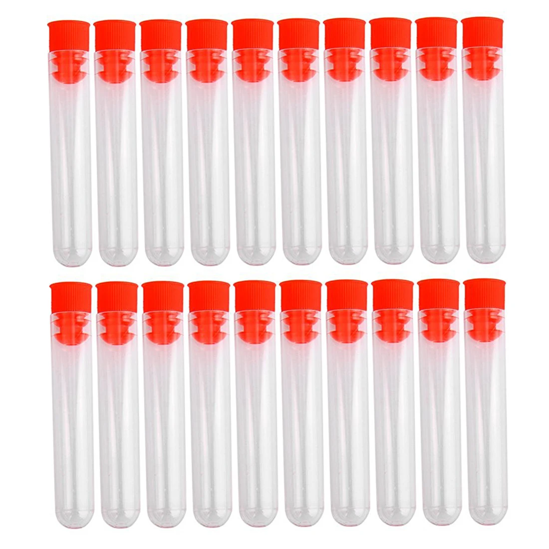 Hot sale 20 Pcs Non Completed Plastic Test Tubes Lab Test Tool With