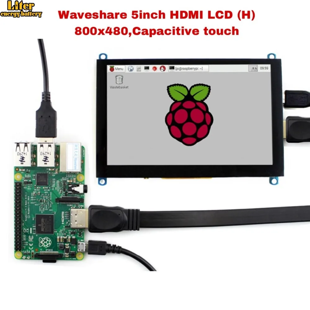 5inch HDMI LCD (H) 800x480 Capacitive Touch Screen Tablet interface Support Raspberry Pi BB Black Banana | Компьютеры и офис