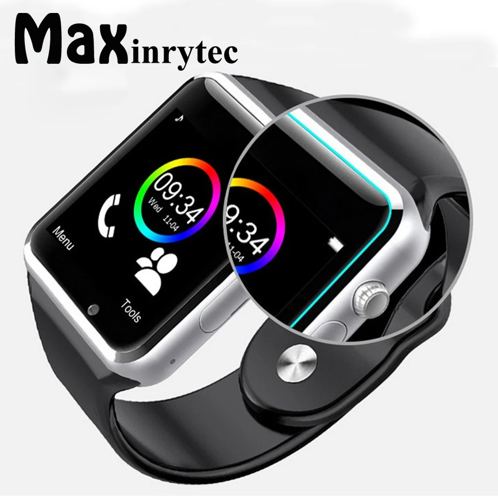 Maxinrytec A1 Bluetooth Смарт часы наручные часы Спорт Шагомер с SIM Камера Smartwatch для Android IOS Iphone 8-смартфон