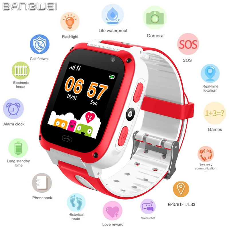 

Positioning Child Smart Watch Kids Wristwatch Waterproof Baby Watch With Remote Monitoring SIM Calls Gift Children SmartWatch
