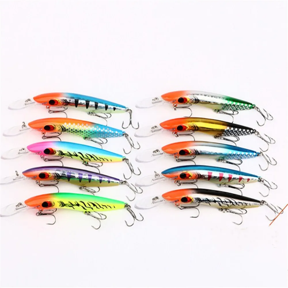 

1pcs Big Minnow 16cm 24.4g Wobblers Fishing Lures Deep Diving Artificial Hard bait Trolling Boat Sea Fishing Bass Pike Lure
