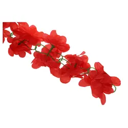 Искусственный Азалия гирлянда цветок лоза Свадебные украшения сада-красный
