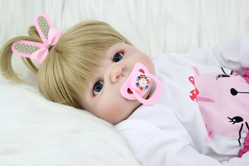 BZDOLL 55 см полностью силиконовый корпус Reborn Girl Baby Doll Игрушки Новорожденные принцесса кукла прекрасный подарок на день рождения подарок ребенку