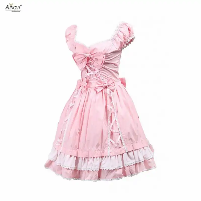 lacy pink dress