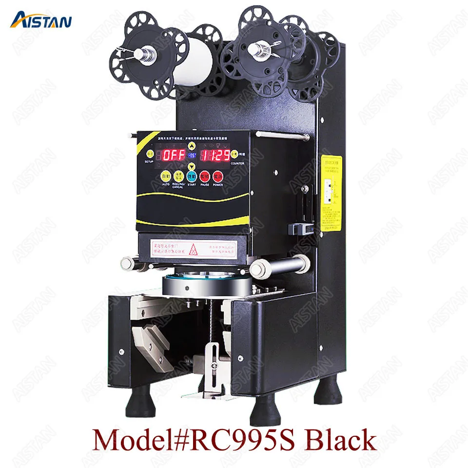 RC995S electric commercial automatic bubble tea cup sealing machine for bar and milk tea shop RC995S electric commercial automatic bubble tea cup sealing machine for bar and milk tea shop