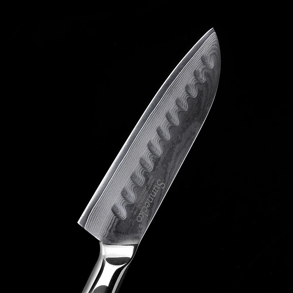 SUNNECKO дамасский " нож сантоку японский VG10 ядро стальное лезвие сильная твердость бритвы острые кухонные ножи G10 Ручка