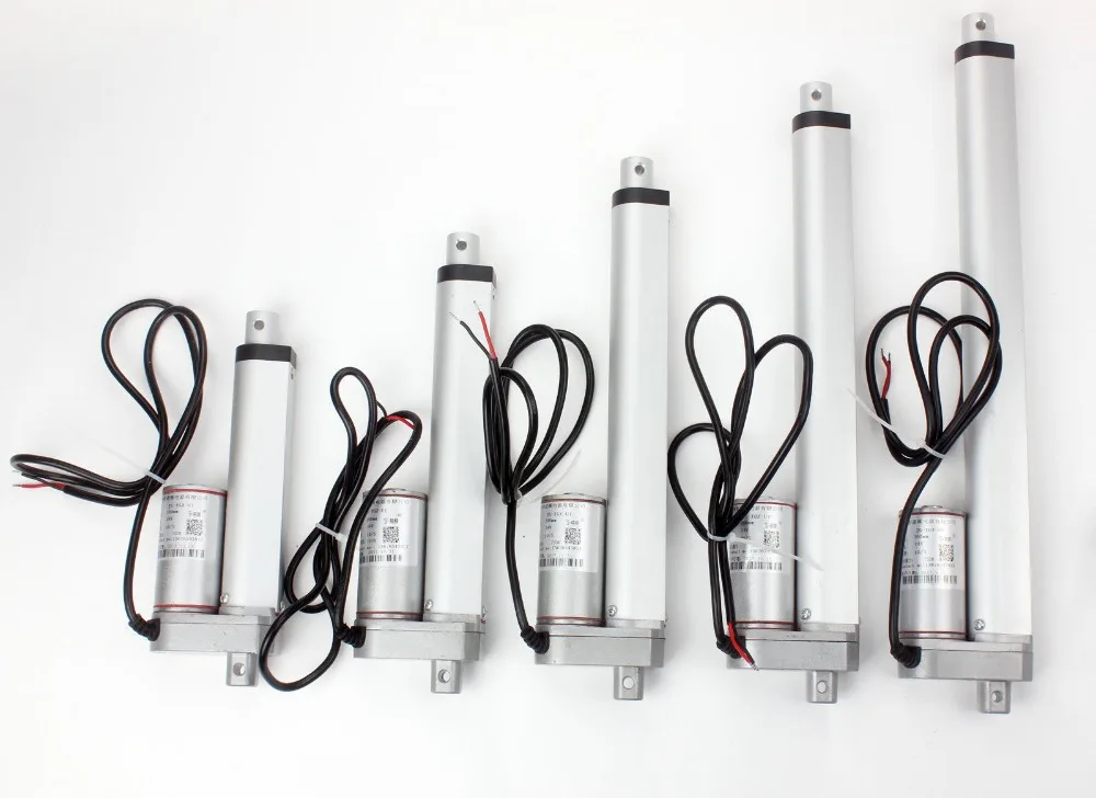 

Electric linear actuator 300mm 750N stroke linear motor controller 12V/ 24V DC