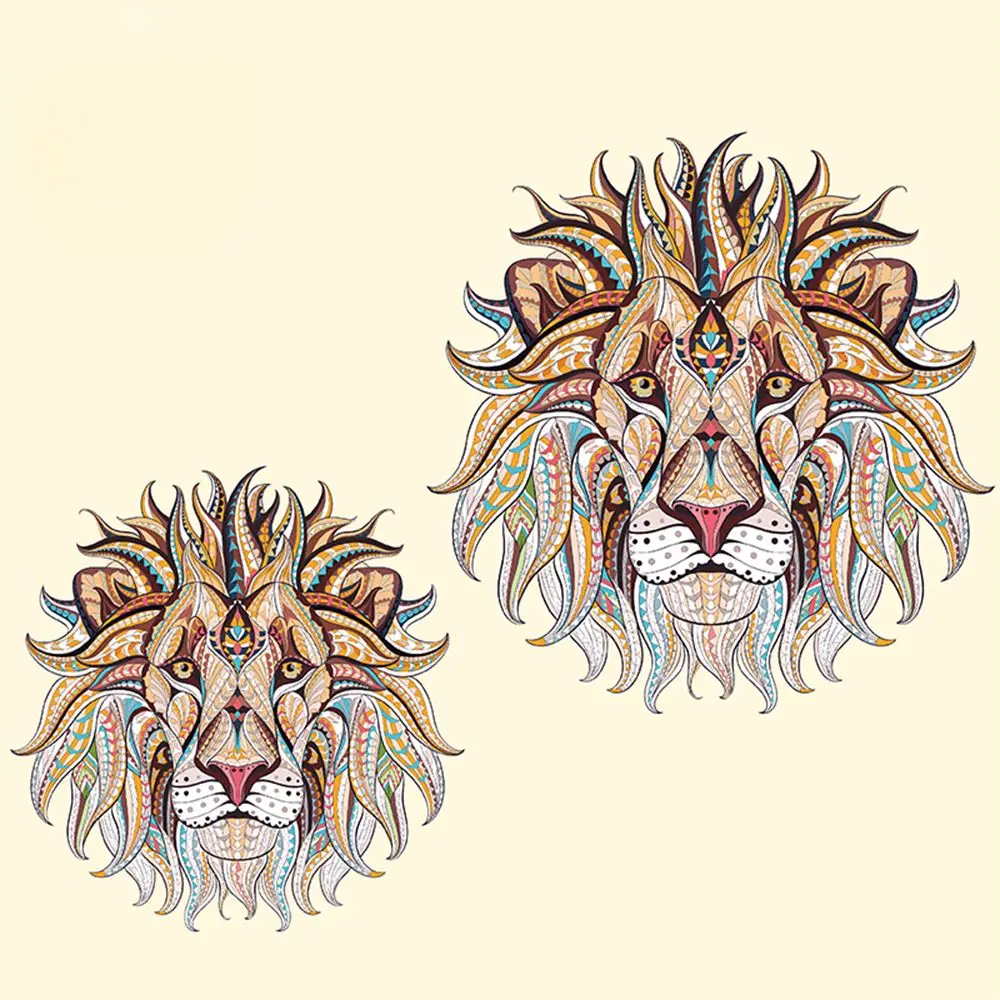 

Iron-on Transfer Clothes Patch Cool 3D Lion King Stickers for Tops T-shirt Household DIY Decoration Applique Sewing Accessory