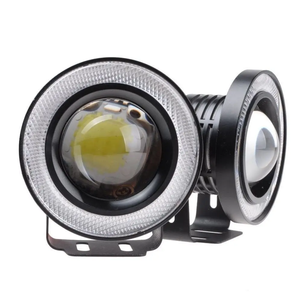 2 5 &quotАвто ангельские глазки зеленый COB Halo Кольцо объектив проектора СИД DRL