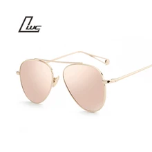 Роскошные брендовые дизайнерские авиационные солнцезащитные очки для женщин, дизайнерские зеркальные винтажные Ретро солнцезащитные очки для женщин, женские солнцезащитные очки Oculos