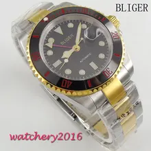 40mm Bliger sterile Dial ceramic Bezel Deployment Sapphire Glass Luminous Marks Date Window GMT Automatic Mechancial Mens Watch цена 40mm Bliger sterile Dial ceramic Bezel Deployment Sapphire Glass Luminous Marks Date Window GMT Automatic Mechancial Mens Watch цены онлайн