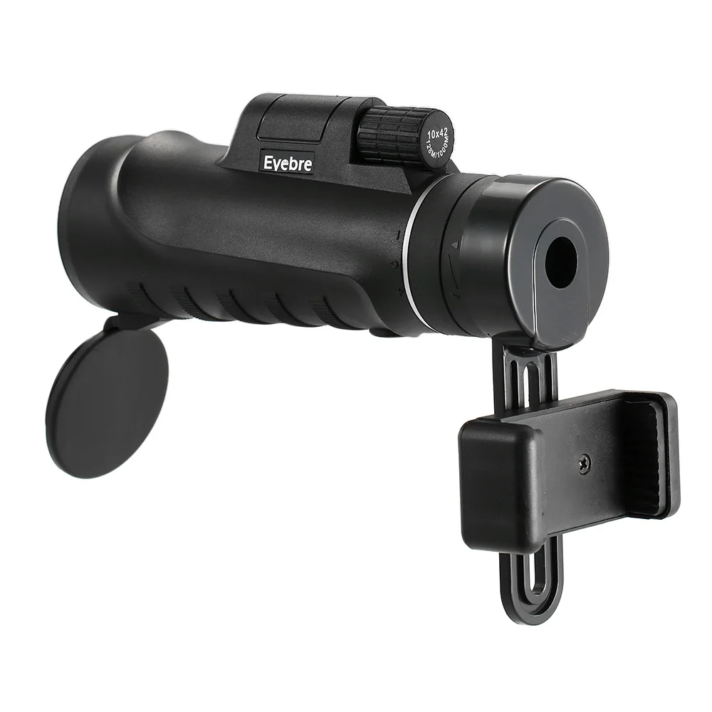 

High Definition Telescope 10x42 Compact Handheld Multi-coated Monocular Scope Binoculars with Smartphone Adapter Mount Birdwatch