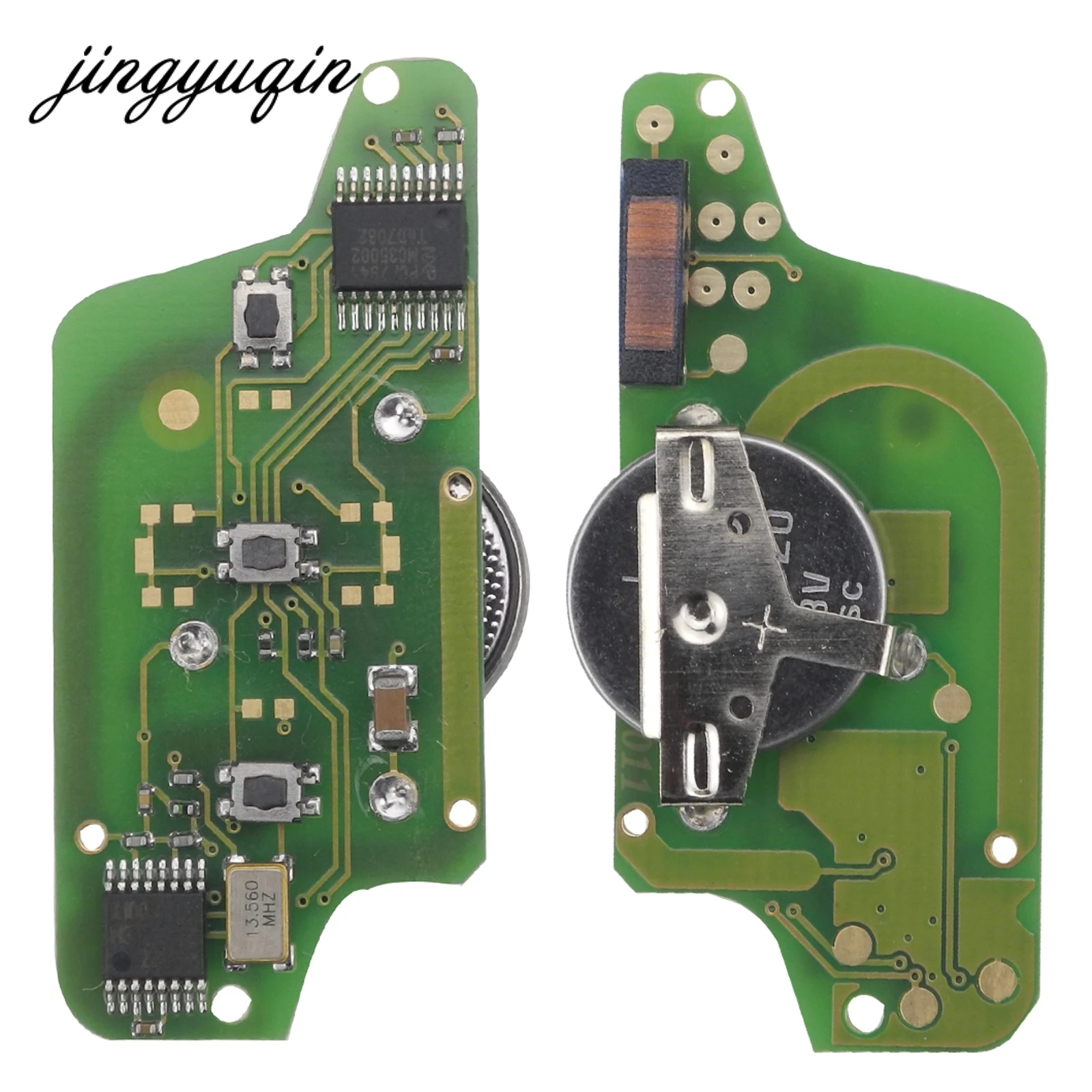 Брелок для ключей jingyuqin VA2 433 МГц ID46 PCF7941 Peugeot 207 407 306 Partner и т. Д. 3 кнопки пульт