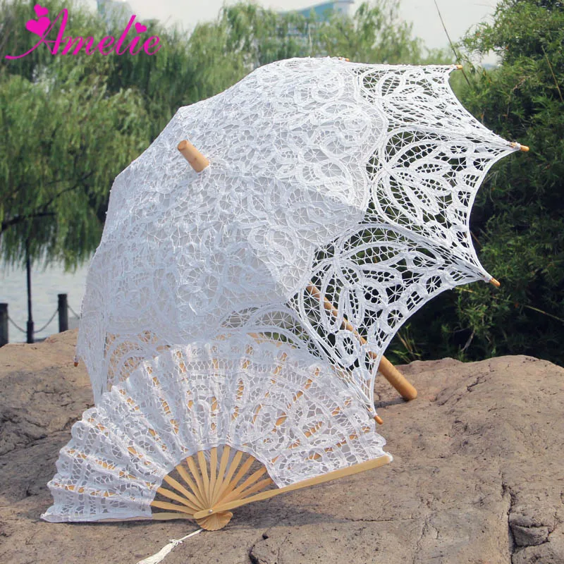 A0104 umbrella and fan white