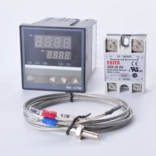 SSR выход 72*72 мм термостат контроллер температуры REX-C700+ K Тип термопары+ 40DA SSR реле