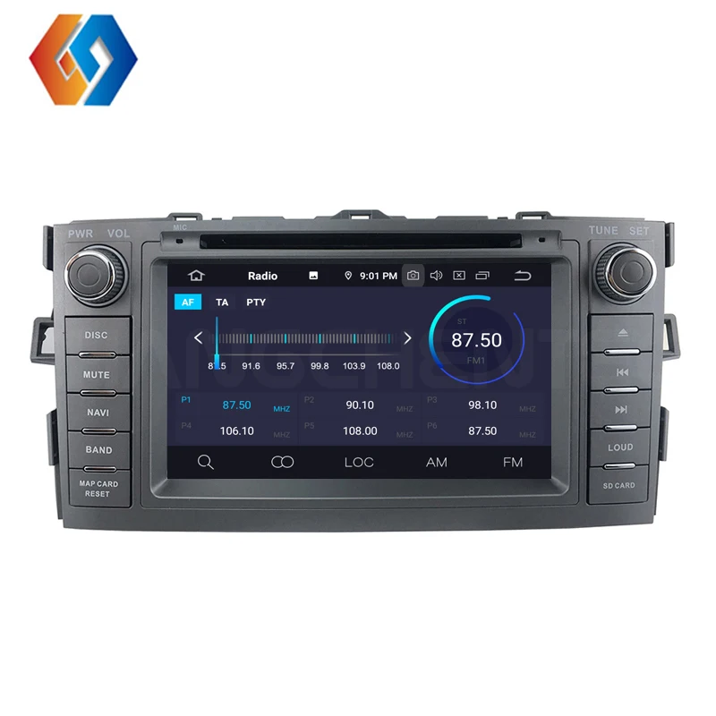 Cheap Car DVD Player For TOYOTA AURIS Built-in GPS Navigation Bluetooth WiFi DVD/CD Supports DVR Dash Cam Reverse Android 9.0 4+32 52 4
