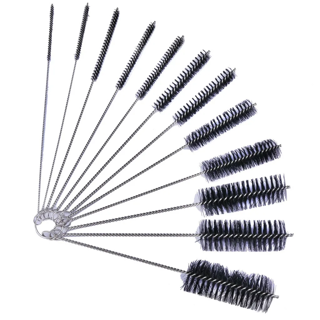 

10PCS Aquarium Pipe Cleaning Brush Fish Tank Tube Cleaner Set Drinking Straw Glasses Keyboard Jewelry Bottle Jar Household Kit