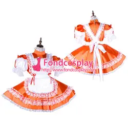 Сисси горничной атласное платье с замочком форма карнавальный костюм Сделанные на заказ [G2038]