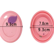 1000 шт/партия листья силиконовая крышка для чашек лист уплотнитель для пыли кружка чашки для стекла керамическая пластиковая кружка 7 цветов
