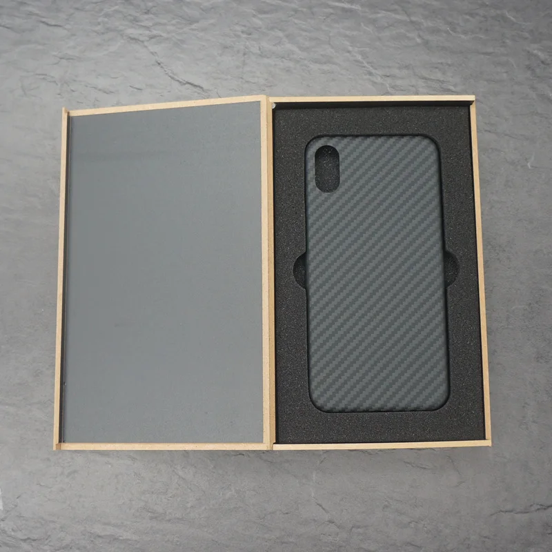 Ультратонкий чехол накладка из настоящего углеродного волокна для iPhone X чехлы
