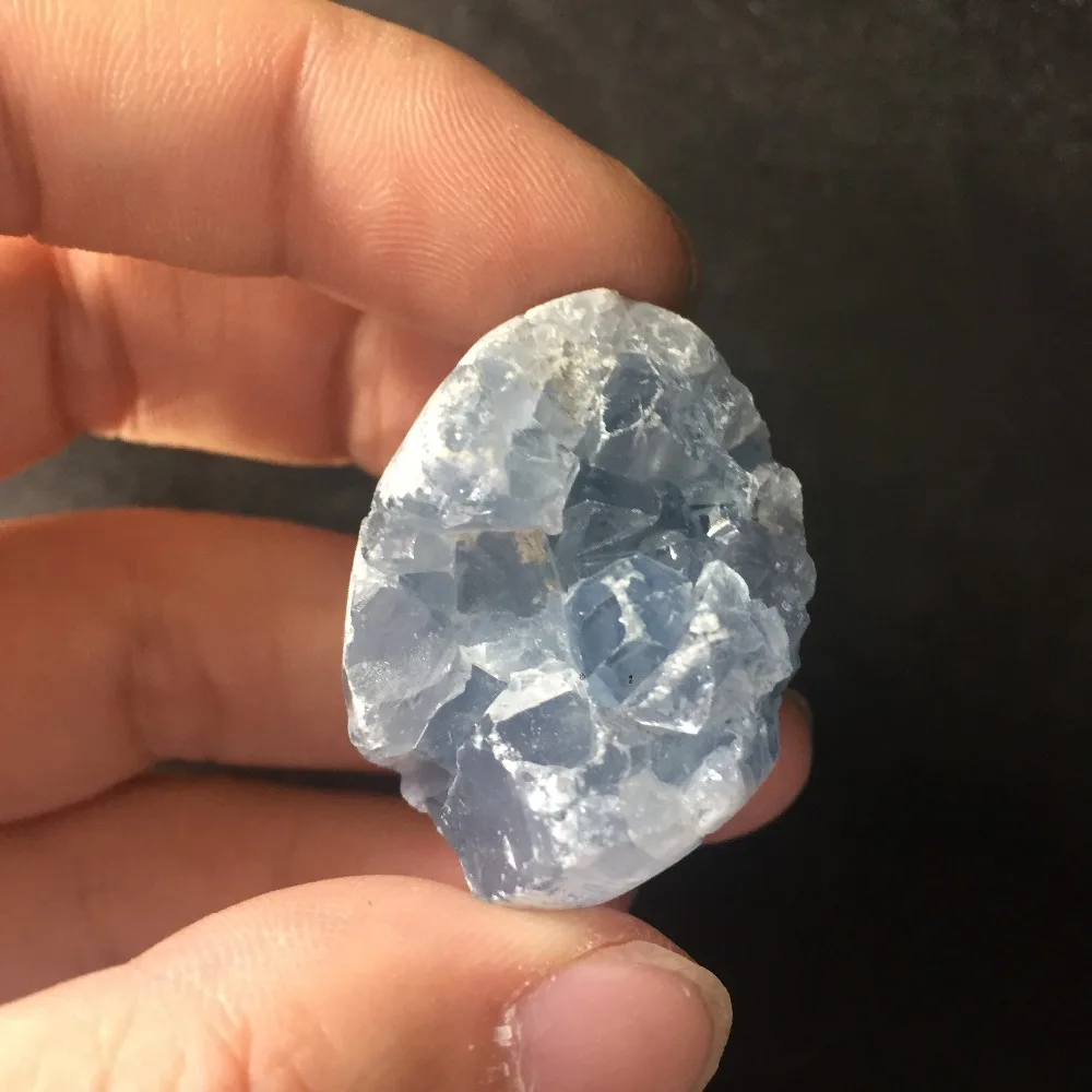 Christmas Hot Sale Gift 43g Natural Celestite Crystal Specimen Healing Stone BU66 | Дом и сад