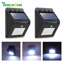 Lemonbest сад Солнечный свет Сенсор движения PIR Сенсор солнечный светильник Открытый Водонепроницаемый энергосберегающие уличные сад Безопасность лампы