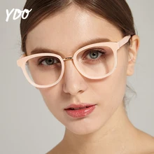 YDO винтажные круглые очки рамки для женщин анти голубой свет глаз очки оправа с прозрачными линзами оптический оправа для очков, оптика