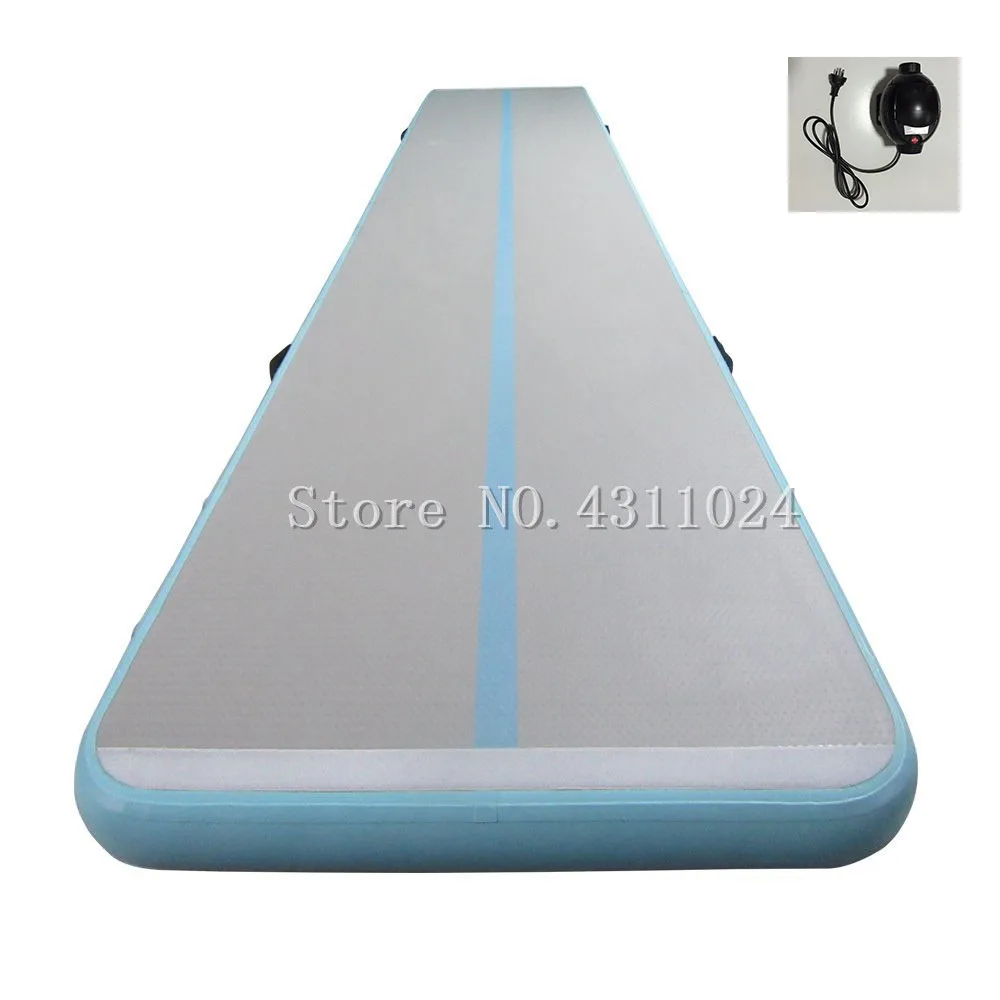 Free Shipping 8m Inflatable Gymnastics Mattress 4/8 inch Thick Gym Tumble Airtrack Floor Tumbling Air Track For Sale With a Pump fast delivery inflatable air track mat for sale factory price china trampoline inflatable air tumble track inflatable gym mat