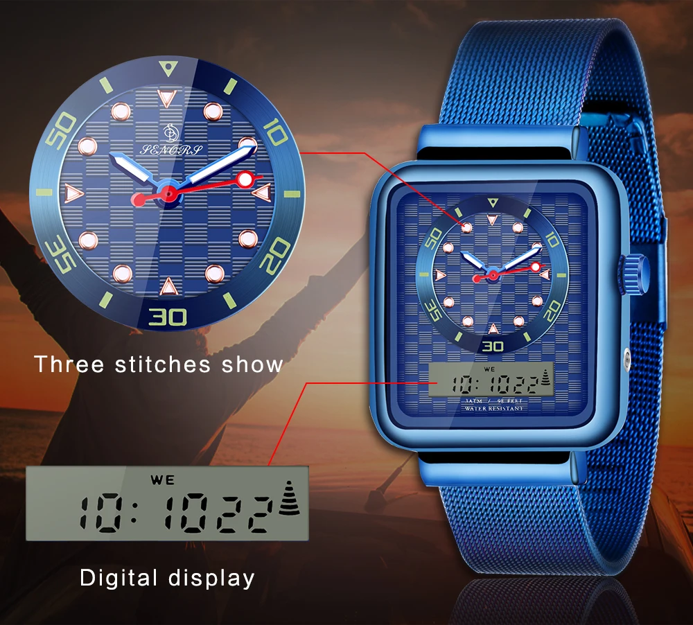 Watch Men Dual Display Watch Men Sport Luxury Watch Male (4)