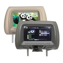 car monitor headrest MP5 displayer monitor 7inch lcd MP5 display automobile head pillow support MP5/SD Support USB functions