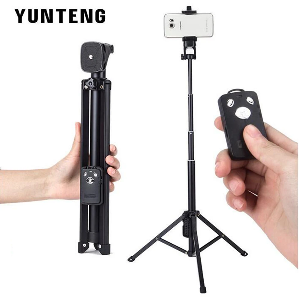 Для iPhone Sumsang Телефон Gopro камера YUNTEN ручной мини штатив тренога для автопортретов