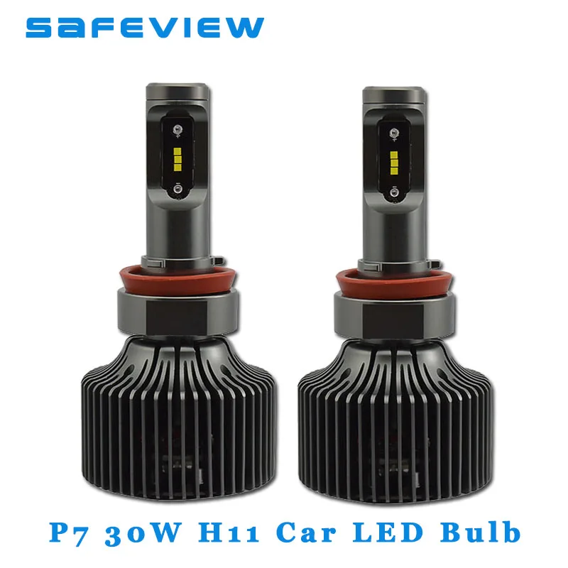 DC11V 30V 2 Pieces H11 P7 30W 4200LM 5000K 6000K Car Light Source Auto Lamps LED