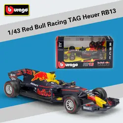 1:43 Масштаб F1 Red Bull Racing F1 автомобиля RB14 и 13 и 12 Infiniti Racing Team Сплав Игрушка Формула 1 автомобилей литья под давлением Коллекция Модель подарок