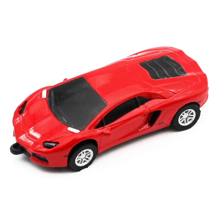 SHANDIAN Ferrari, спортивный автомобиль, USB флеш-накопитель, 4 ГБ, 8 ГБ, 16 ГБ, 32 ГБ, 64 ГБ, автомобильный u-диск, металлическая ручка, полный объем, мультфильм - Цвет: C