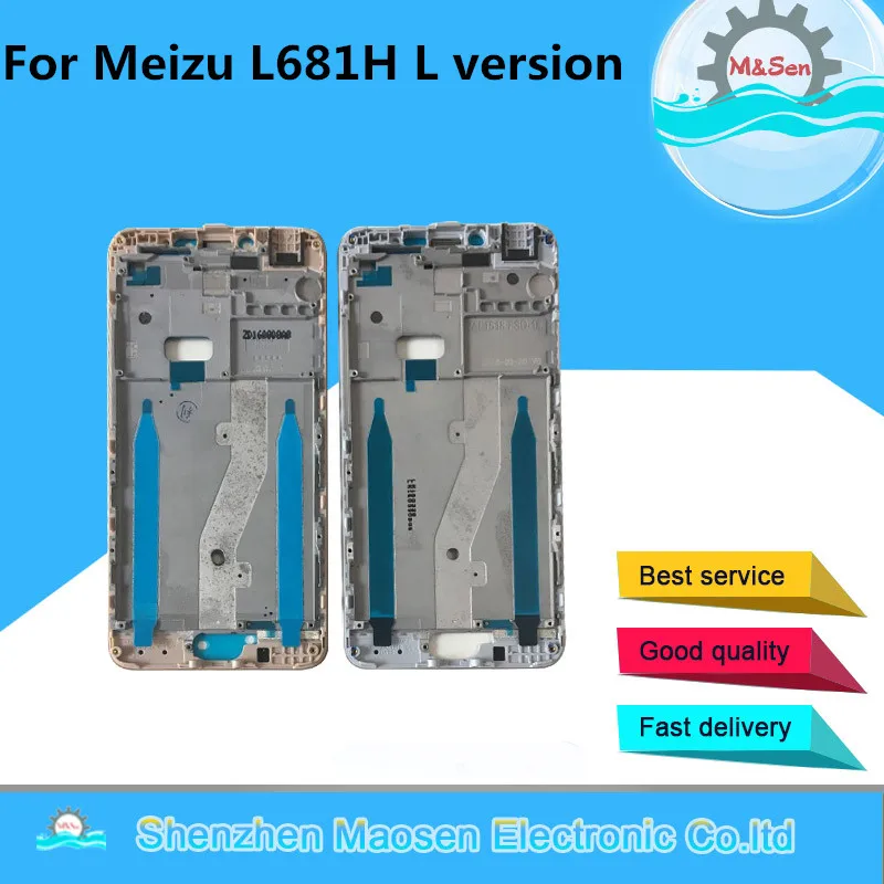 

M&Sen For Meizu m3 note L681H L version Front bezel / Middle frame Housing Silver/gold free shipping