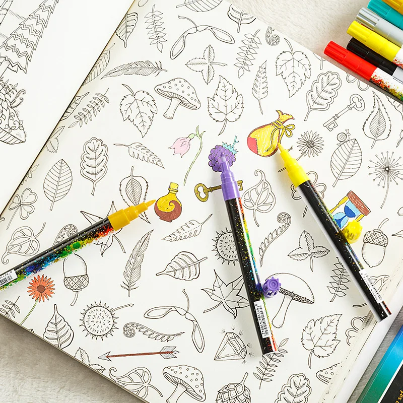 Paint Marker Pen 0.7mm Acrylic Paint Marker pen Detailed Marking Color Paint Pens for Ceramic Rock Glass Porcelain Mug Wood Fabric Canvas