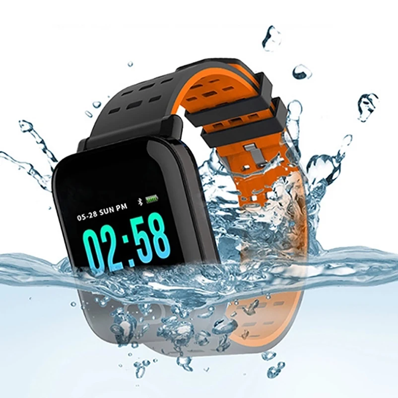 A6 Smart Watch Men Women Sports Electronic Activity Health Bracelet Waterproof Blood Presssure Smartwatch for IOS Android | Электроника