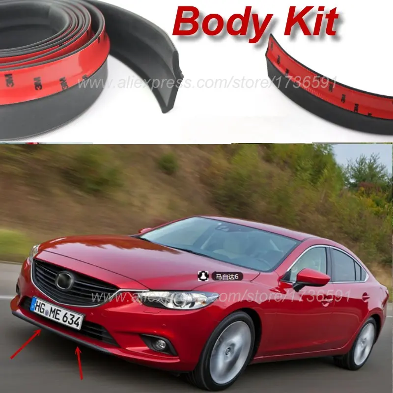 Для Mazda 6 M6 MPS для Mazda 6 Atenza автомобильный бампер для губ/передний спойлер дефлектор Тюнинг автомобиля/обвес/полоса юбка