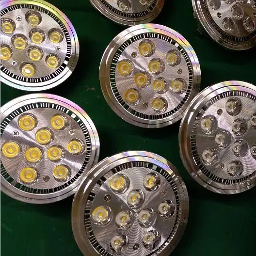12v 9W AR111 Светодиодные лампы прожекторы G53 ES111 светодиодные наивысшего качества для